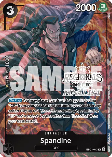 Spandine EB01-043, Regionals Finalist (CS25-S1 Offline)