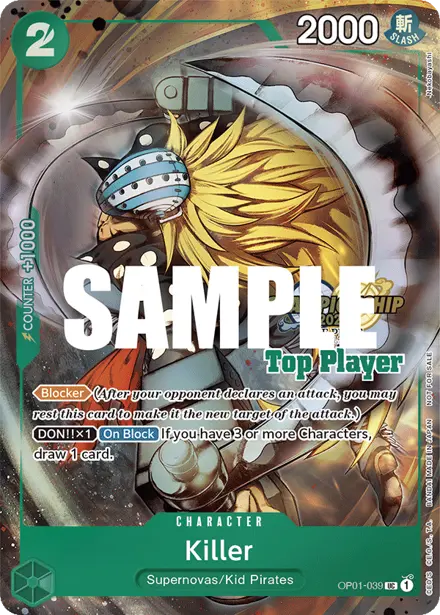 Killer OP01-039, Championship 2023 Finals Top Player