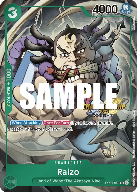 Raizo OP01-052, Championship 2023 Event Pack (Finals entry)