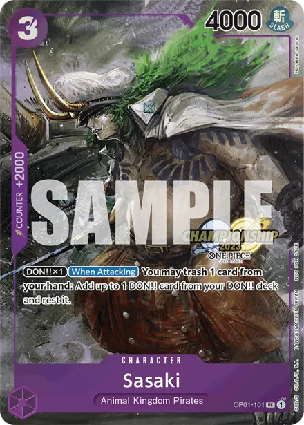 Sasaki OP01-101, Championship 2023 Event Pack Finalist Ver.
