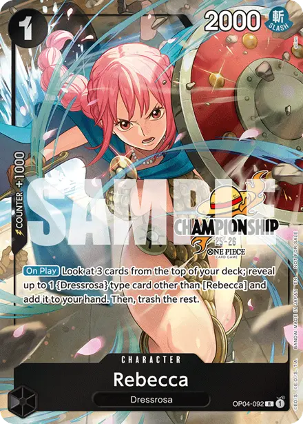 Rebecca OP04-092, Championship 25-26 Finals Celebration Pack
