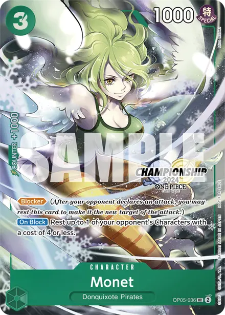 Monet OP05-036, Championship 2024 Event Pack Finalist Ver.