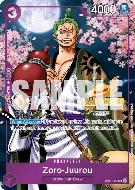 Zoro-Juurou OP05-067, Championship 25-26 Finals Event Pack (Finals entry)