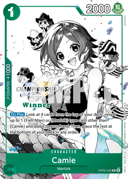 Camie OP06-025, Championship 2024 Finals Winner (December - January)