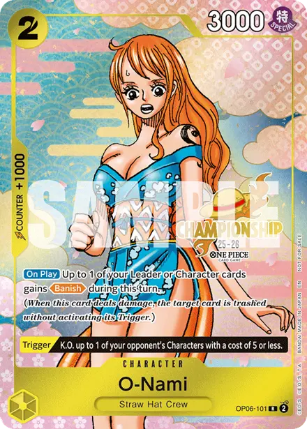 O-Nami OP06-101, Championship 25-26 Finals Event Pack (Finals entry)
