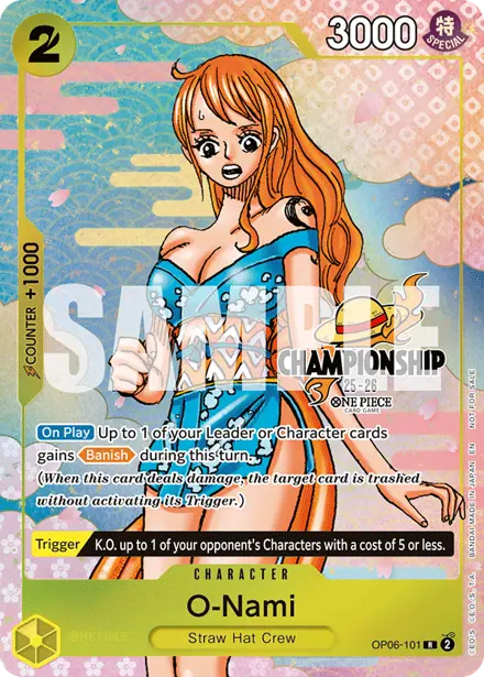 O-Nami OP06-101, Championship 25-26 Finals Event Pack Finalist Ver.