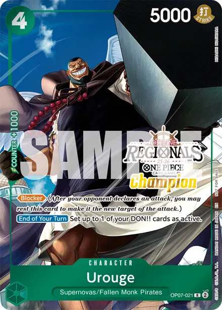 Urouge OP07-021, Regionals Champion (CS25-S1 Offline)