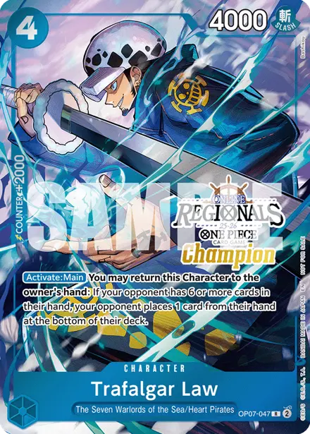 Trafalgar Law OP07-047, Regionals Champion (CS25-S2 Online)