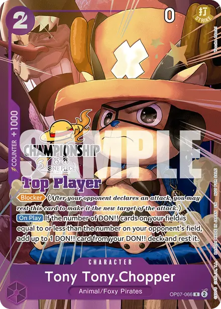 Tony Tony.Chopper OP07-066, Championship 25-26 Finals Top Player (Season 1)