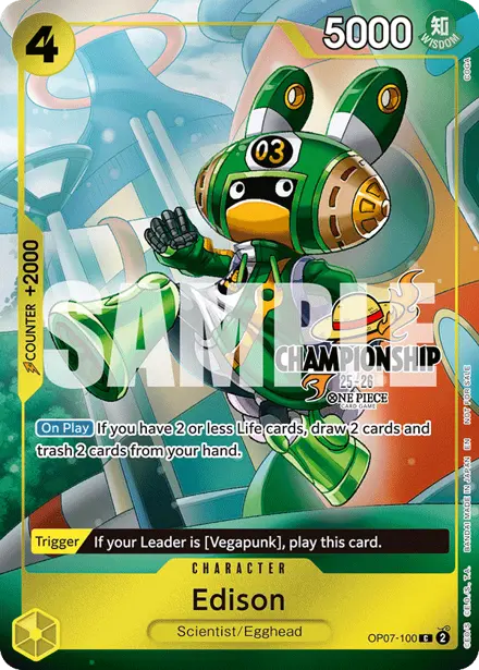 Edison OP07-100, Championship 25-26 Finals Celebration Pack