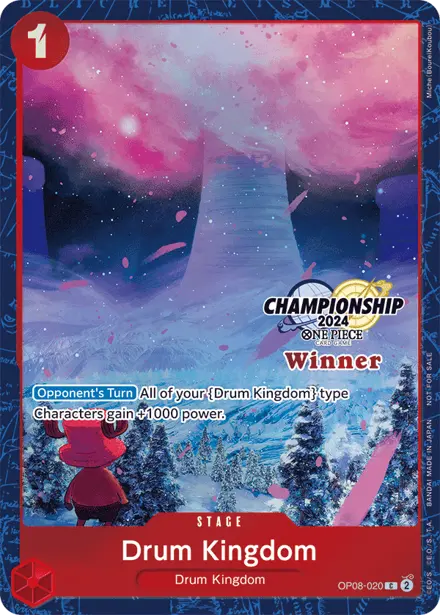 Drum Kingdom OP08-020, Championship 2024 Finals Winner (September - October)
