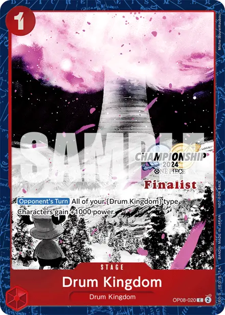Drum Kingdom OP08-020, Championship 2024 Finals Finalist (December - January)