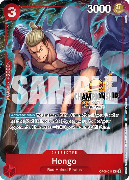 Hongo OP09-011, Championship 25-26 Finals Celebration Pack