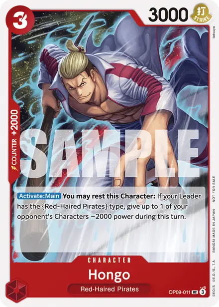 Hongo OP09-011, Tournament Pack 2025 Vol. 2
