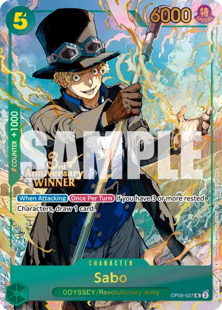 Sabo OP09-027, 3rd Anniversary Event