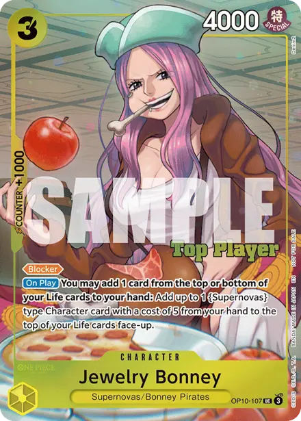 Jewelry Bonney OP10-107, Championship 25-26 Finals Top Player (Season 2)