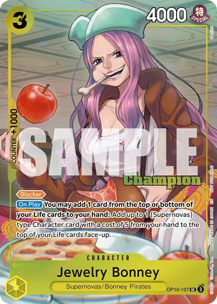 Jewelry Bonney OP10-107, Championship 25-26 Finals Winner (Season 2)