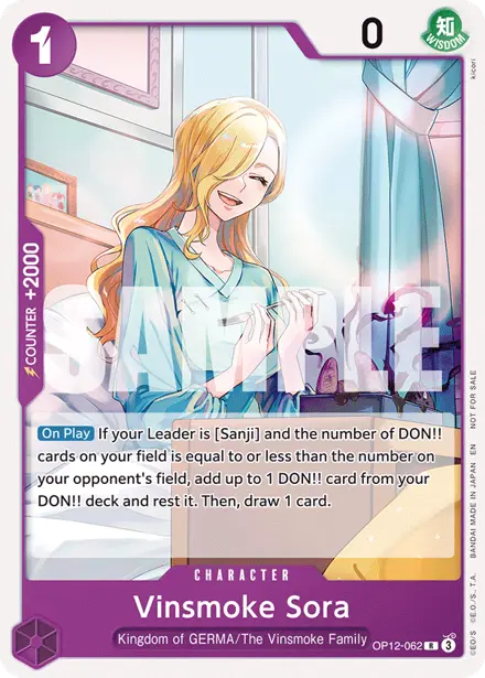 Vinsmoke Sora OP12-062, Tournament Pack 2026 Vol. 1