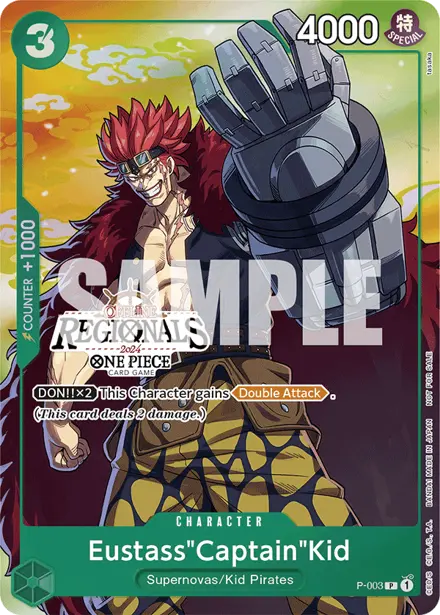 Eustass"Captain"Kid P-003, Offline Regional Participation Pack 2024 Vol. 2
