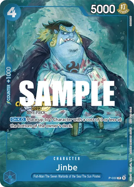 Jinbe P-030, Championship 2023 Event Pack (Finals entry)