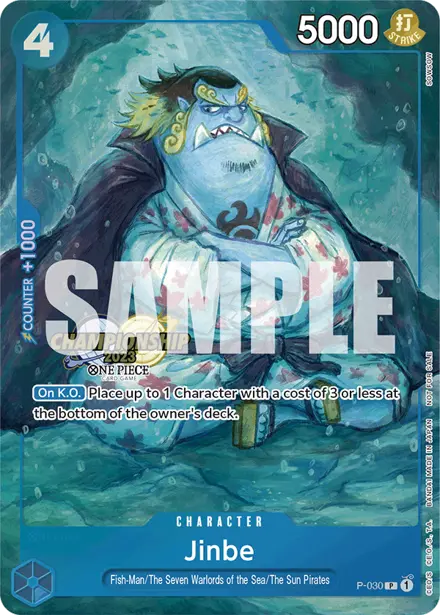 Jinbe P-030, Championship 2023 Event Pack Finalist Ver.