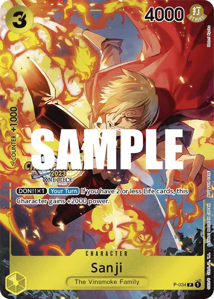 Sanji P-034, Championship 2023 Event Pack (Finals entry)