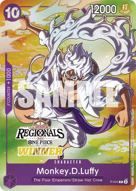 Monkey.D.Luffy P-041, Regionals Champion (CS24-W2 Online)
