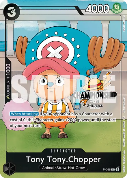 Tony Tony.Chopper P-065, Championship 25-26 Finals Event Pack Finalist Ver.