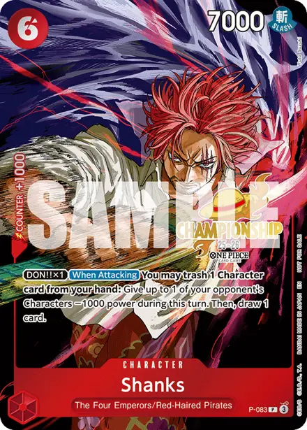 Shanks P-083, Championship 25-26 Finals Event Pack (Finals entry)