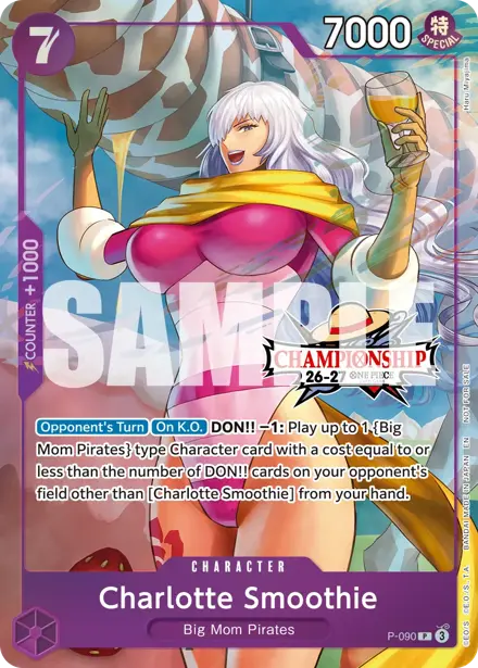 Charlotte Smoothie P-090, Championship 26-27 Event Pack (Finals entry)