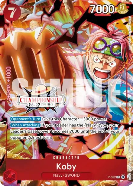 Koby P-092, Championship 26-27 Event Pack (Finals entry)