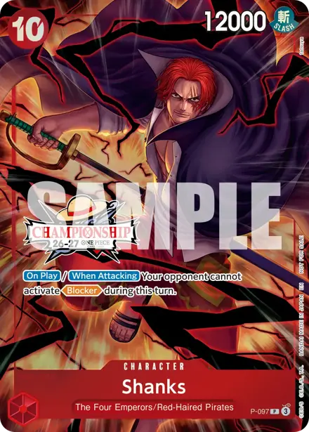 Shanks P-097, Championship 26-27 Event Pack (Finals entry)