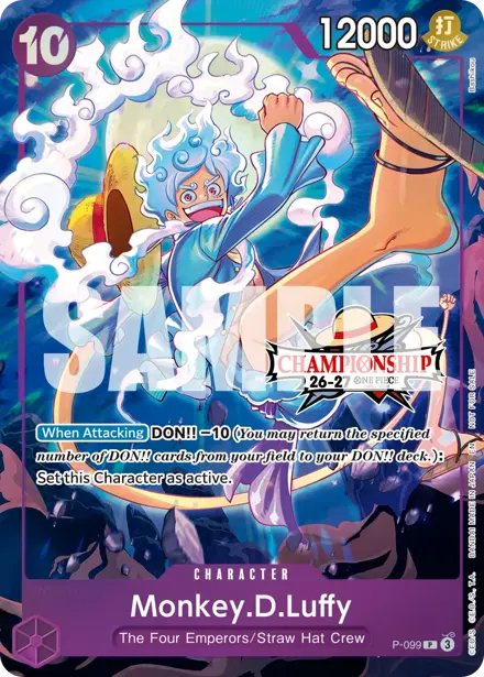 Monkey.D.Luffy P-099, Championship 26-27 Event Pack (Finals entry)