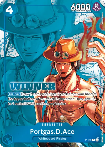 Portgas.D.Ace P-103, Store Tournament Winner Pack 2026 Vol.2