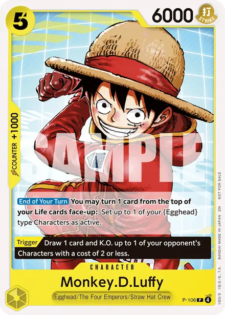 Monkey.D.Luffy P-106, Tournament Pack 2026 Vol. 2