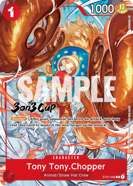 Tony Tony.Chopper ST01-006, 3on3 Cup Top Prize (Top 64)
