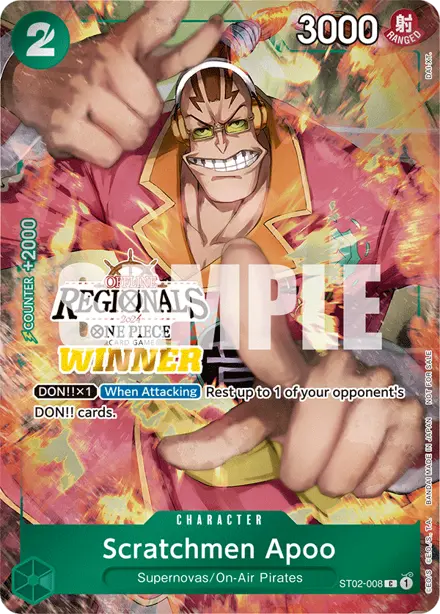 Scratchmen Apoo ST02-008, Regionals Champion (CS24-W1 Offline)