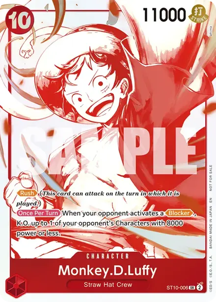 Monkey.D.Luffy ST10-006, 3rd Anniversary Treasure Campaign Pack